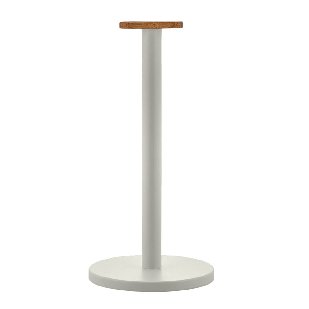 Alessi Mattina hushållspappershållare 33 cm ljusgrå/bambu