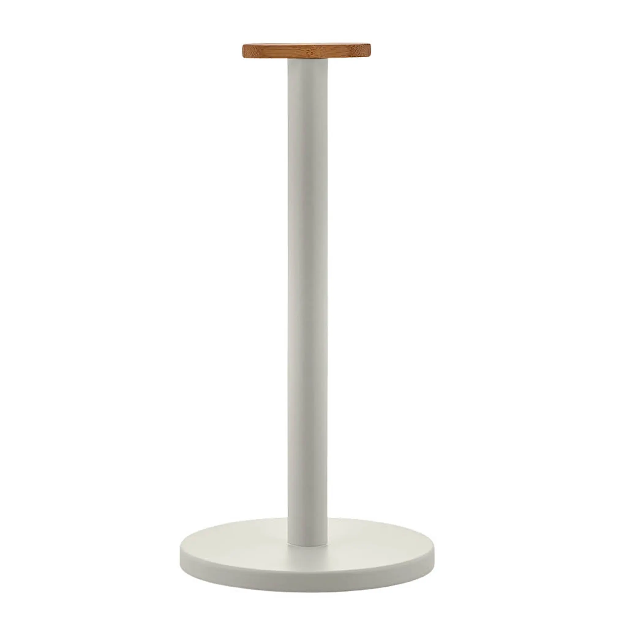 Alessi Mattina hushållspappershållare 33 cm ljusgrå/bambu