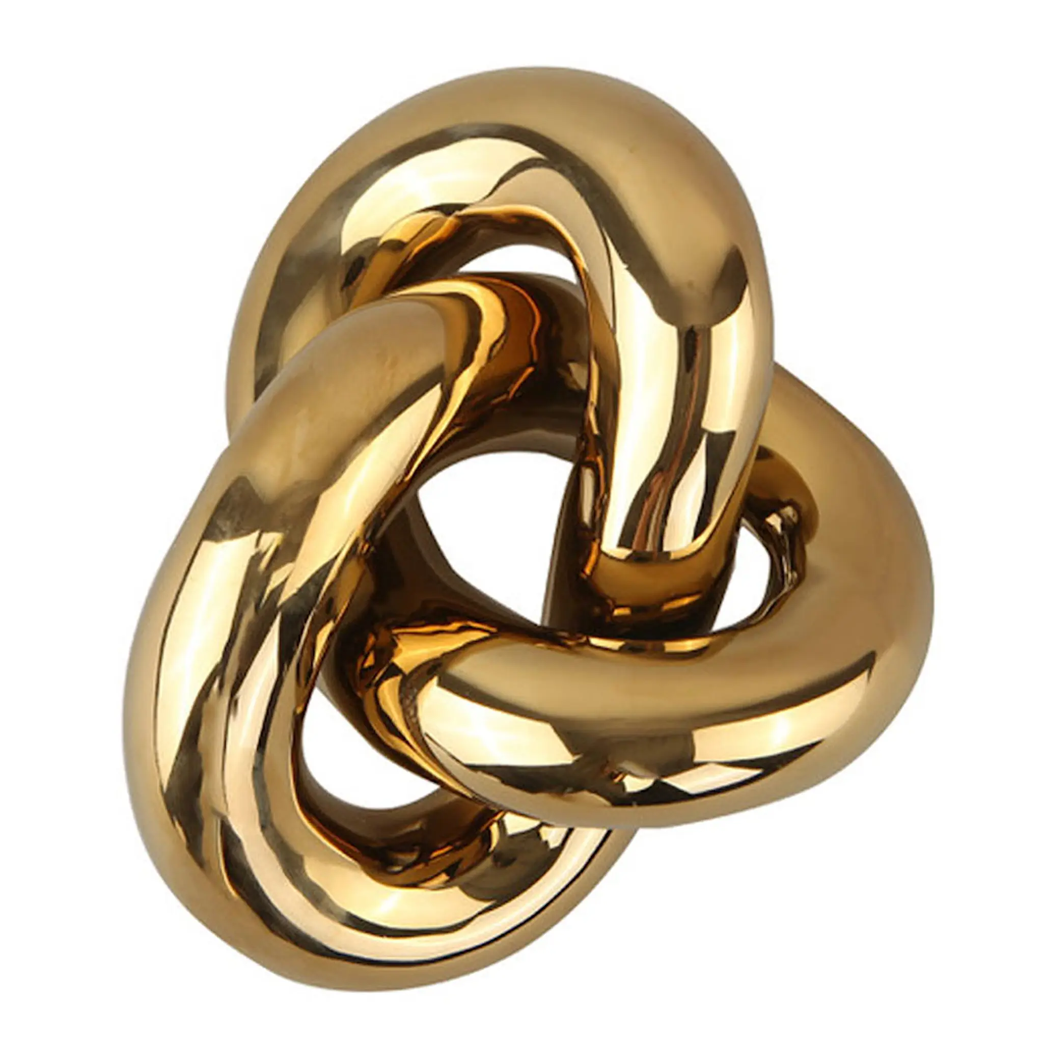 Cooee Knot Table Skulptur 9 x 19 x 15 cm Guld