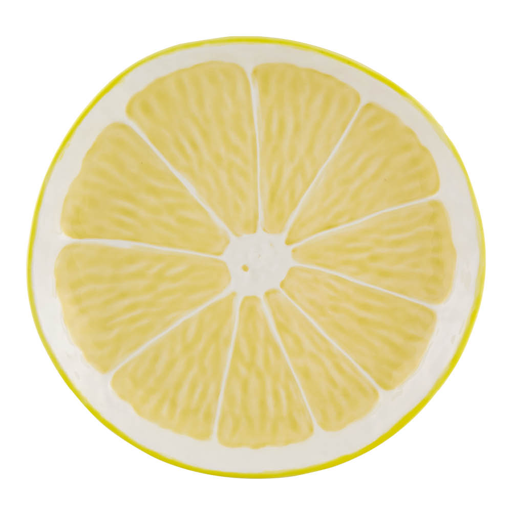 Bordallo Pinheiro - Citron Lautanen 22 cm Sitruunankeltainen