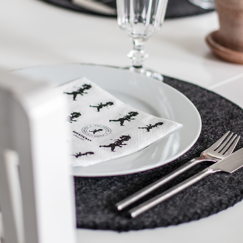 SOLSTICKAN Servetti Solstickan 33x33 cm 20 kpl Valkoinen