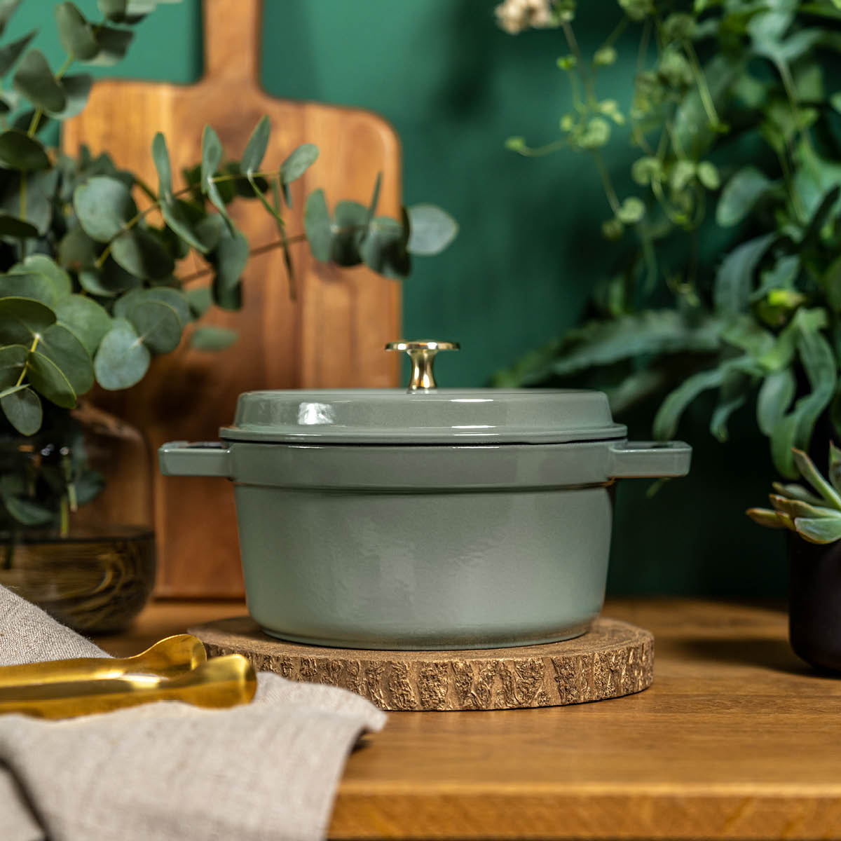 Staub Staub La Cocotte gryta 3,8 L rund Eukalyptus