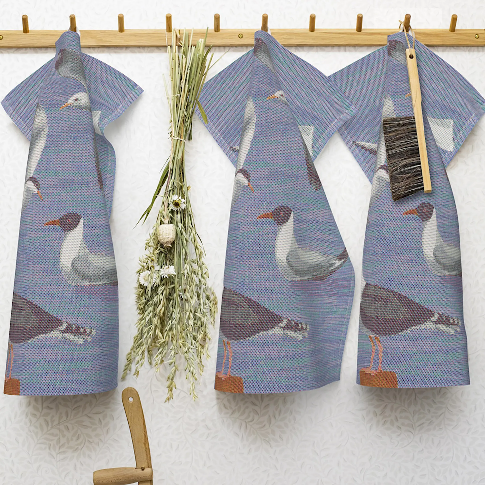 Ekelund Måsar Käsipyyhe 40x60 cm Sininen