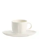 Senja espressokopp med fat 9 cl vit