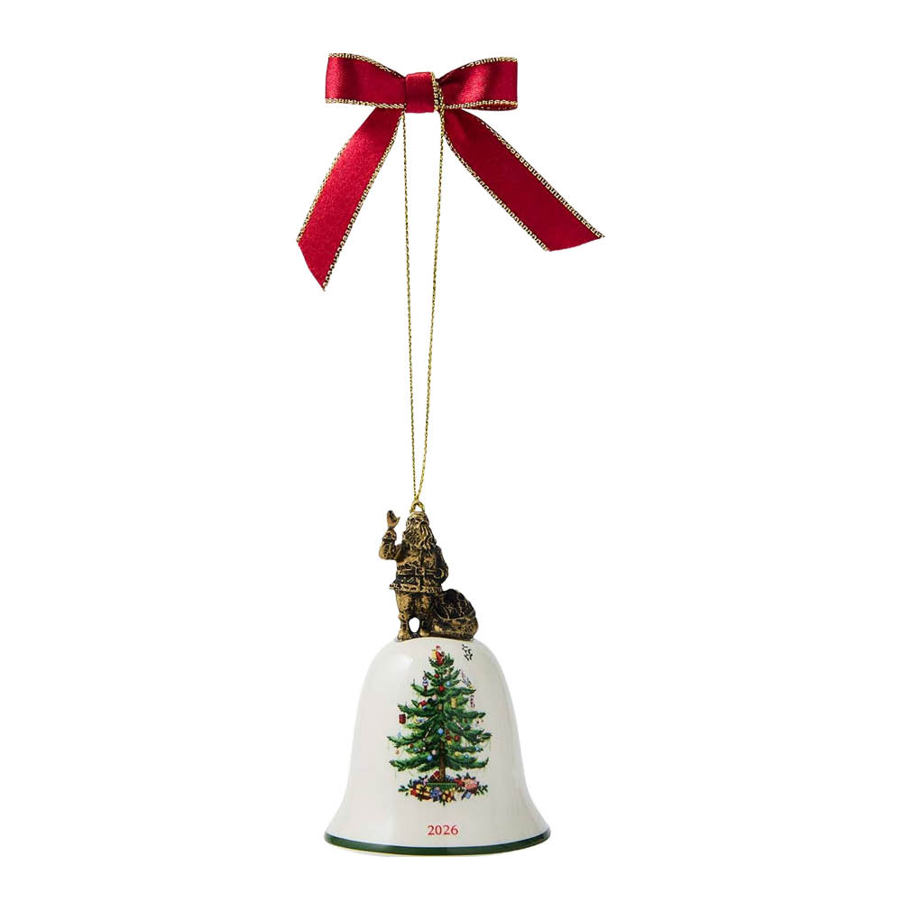 Spode - Christmas Tree joulukuusenkoriste Santa Annual Bell 2026
