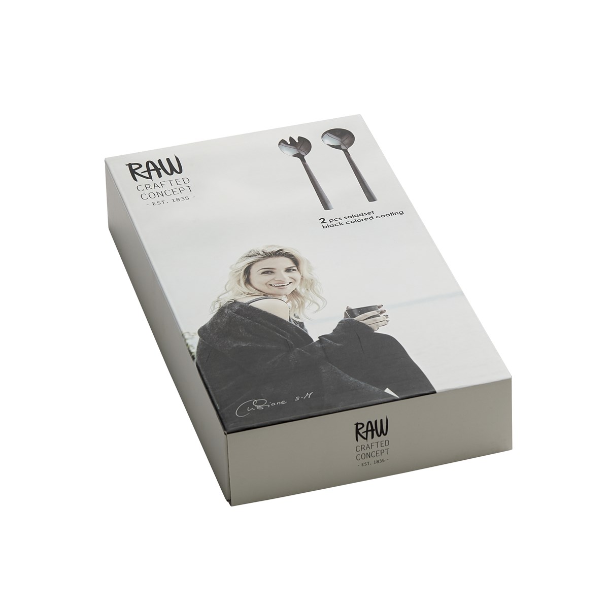 Aida RAW salatsett 2 stk svart