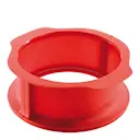 Springform i silikon med tallrik 15 cm 1 L röd/vit