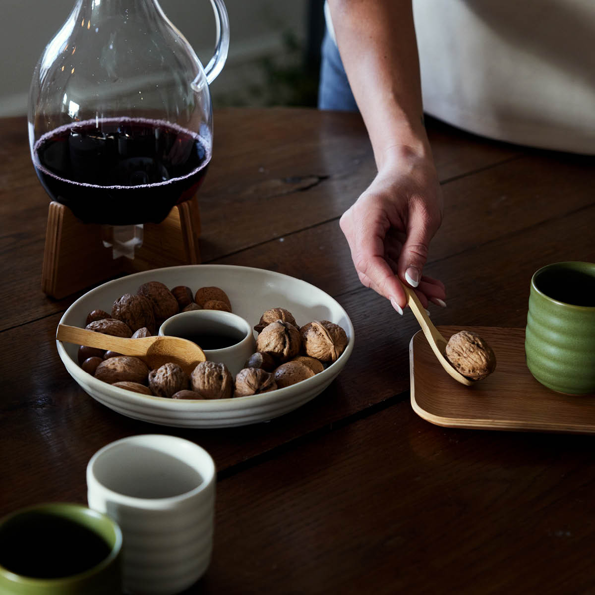 Sagaform Ellen serveringsfat 20 cm hvit