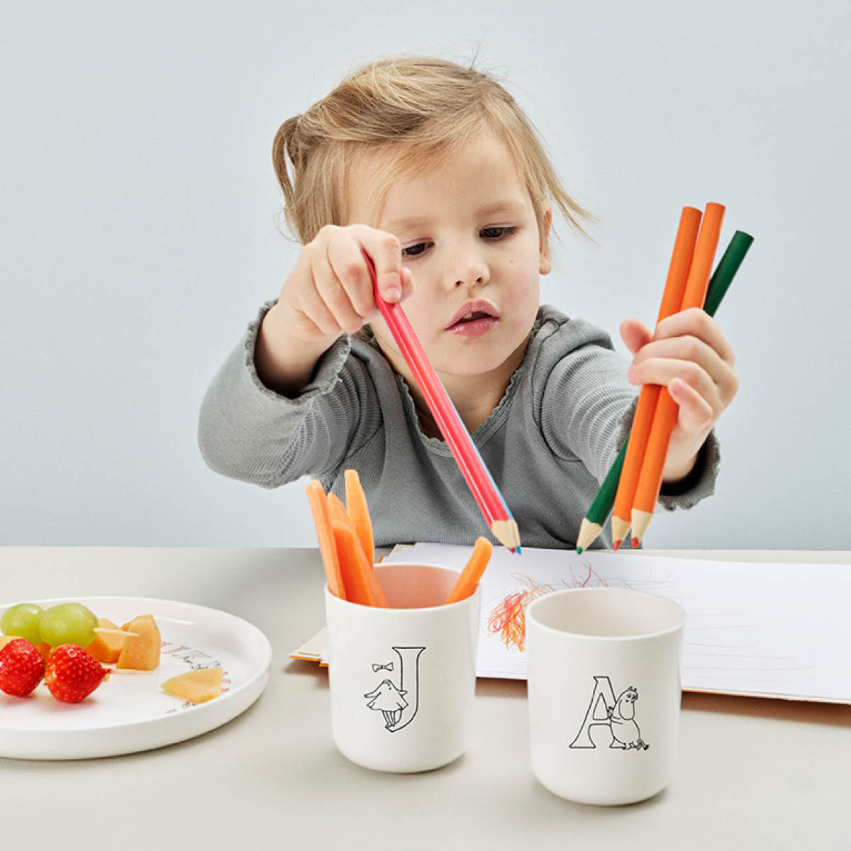 RIG-TIG Moomin ABC krus A 20 cl hvit