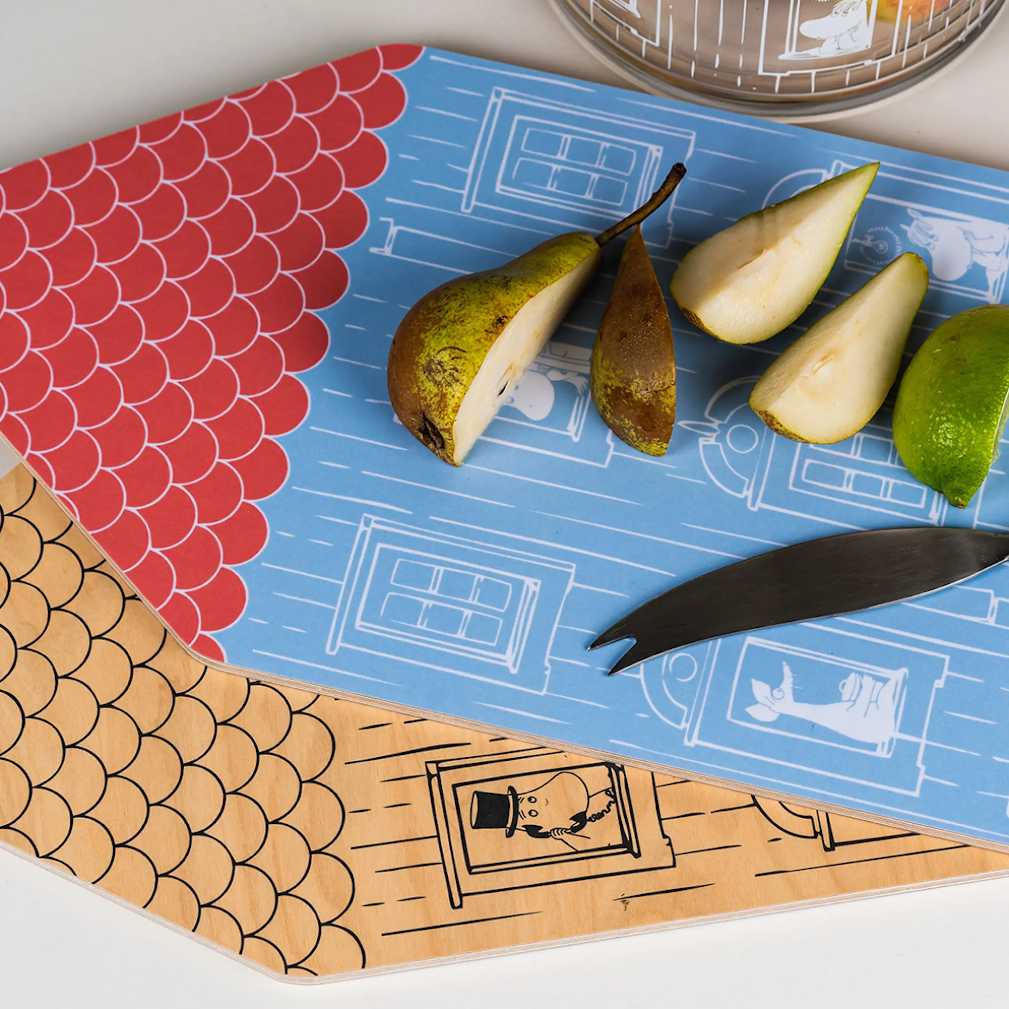 Muurla Mummi skjærefjøl/servertingsbrett 20x44 cm mummihuset