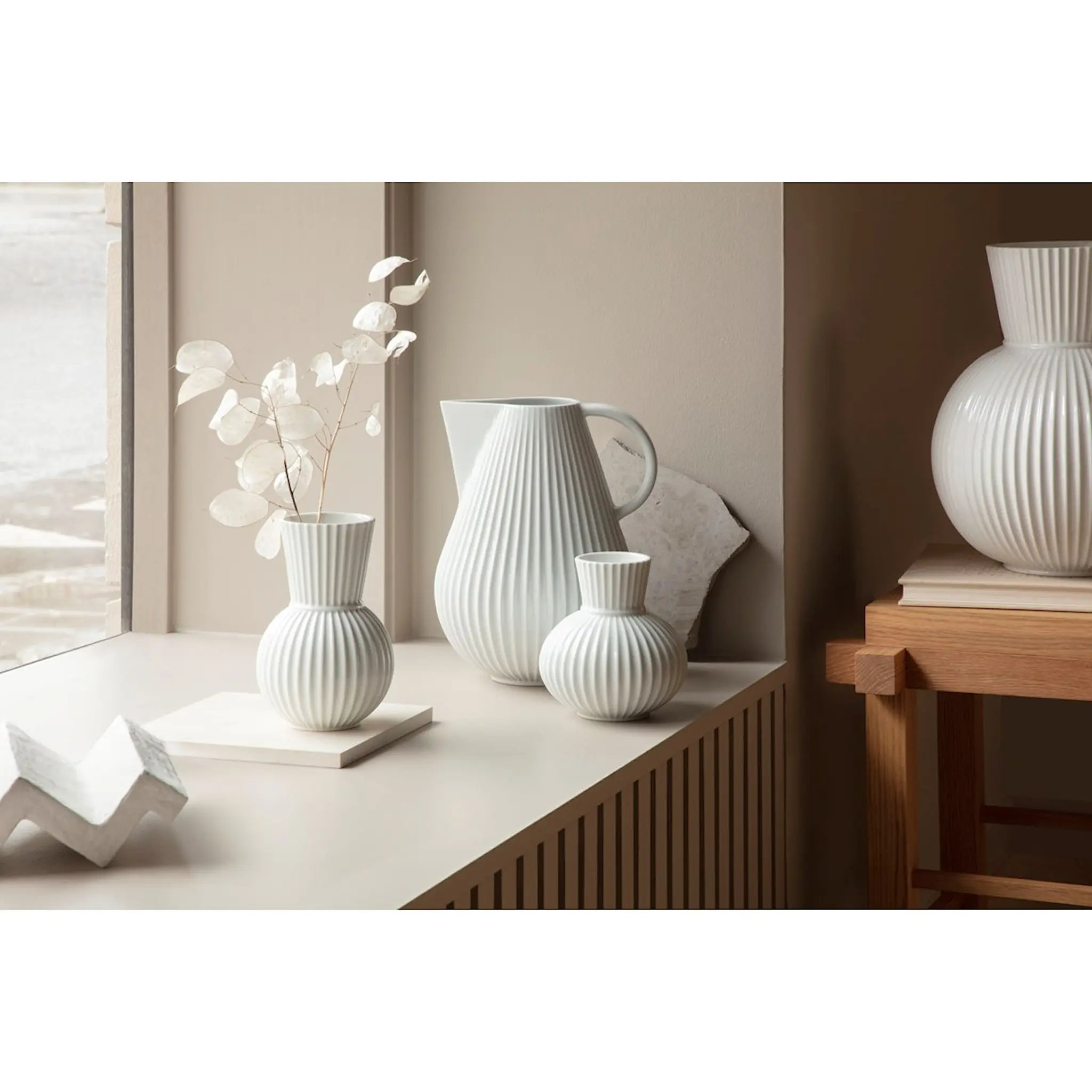 Lyngby Porcelæn Lyngby Tura Vas 18 cm Vit