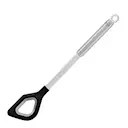 Risottoslev med silikonkant 32,5 cm stål/svart