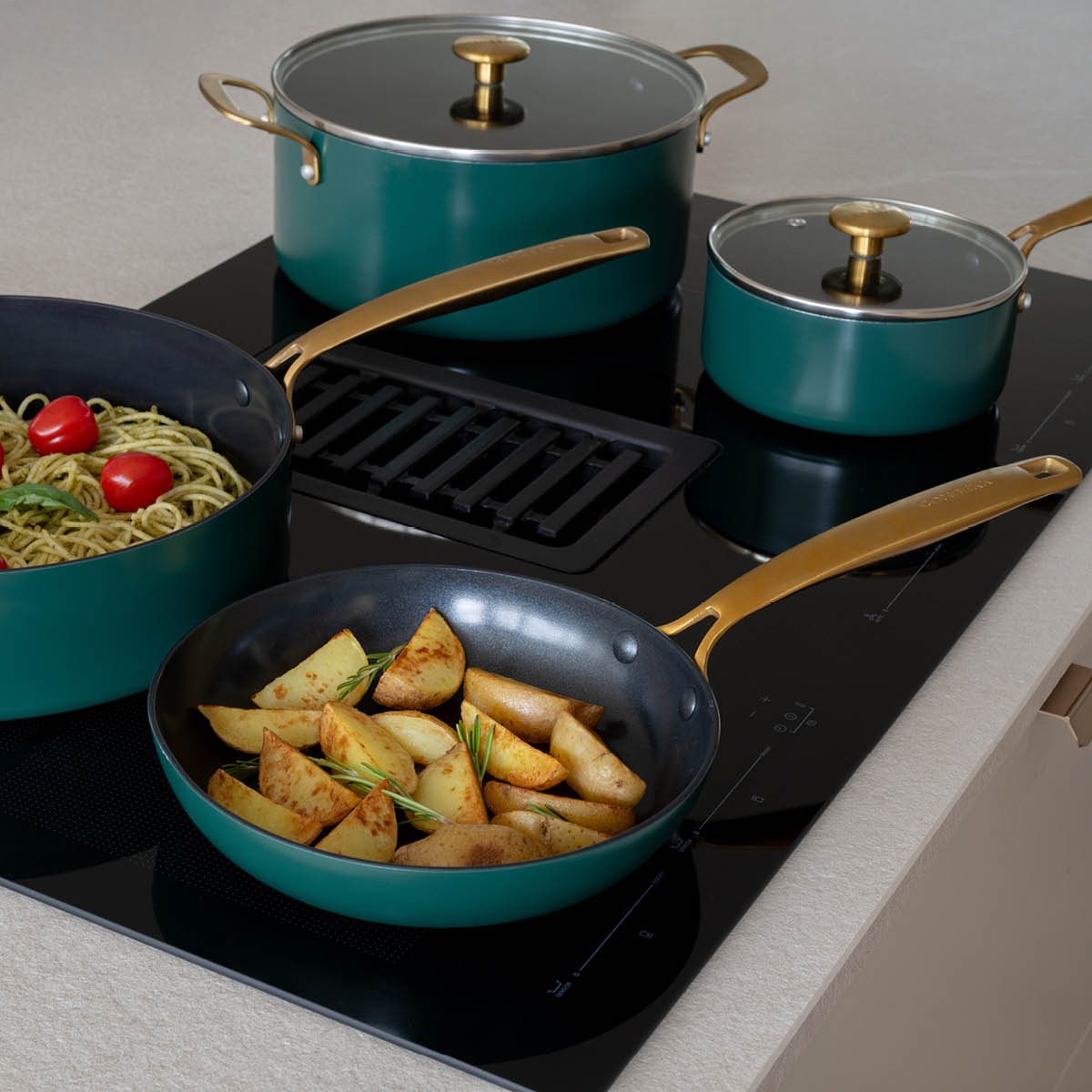 Combekk Element stekpanna 2 delar 20 + 28 cm holly green