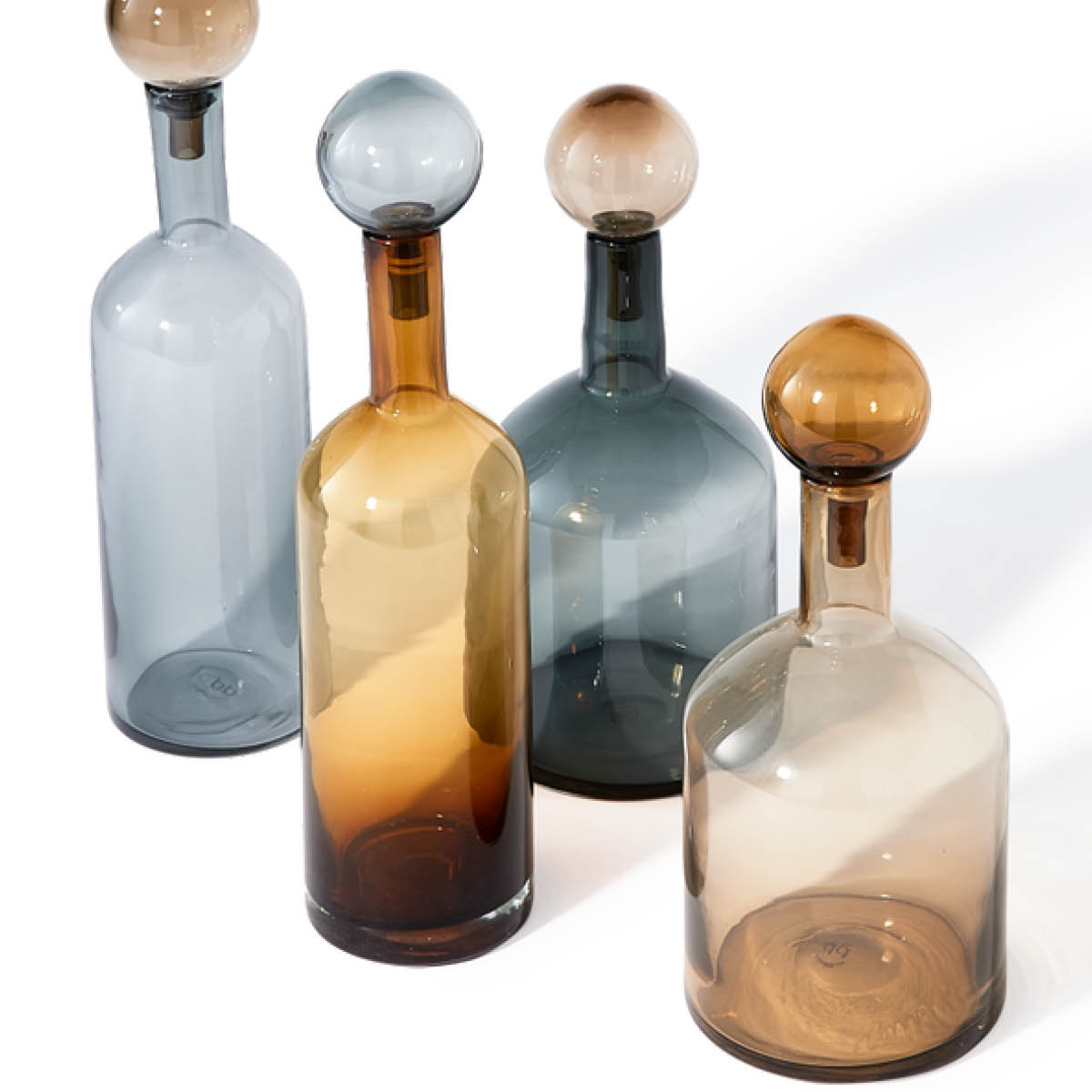 Pols Potten Bubbles & Bottles setti 4 osaa konjakki