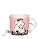 Muminmugg mini 3 cm Kärlek rosa presentask