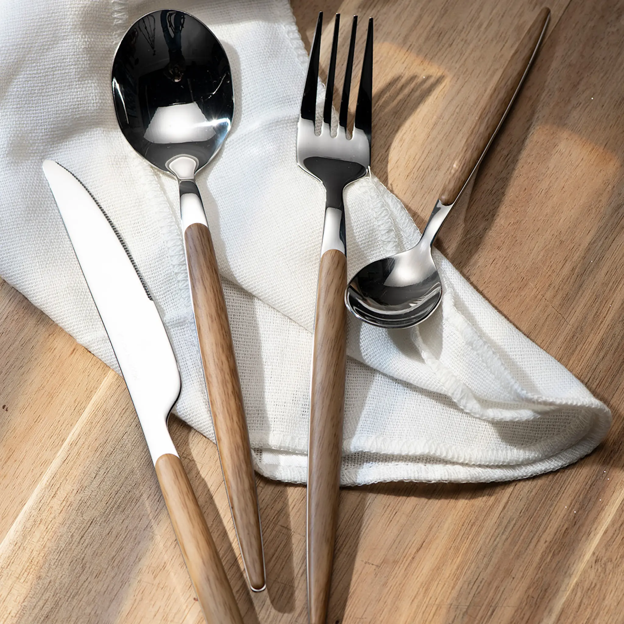 Modern House Eik gaffel 21 cm blank/natur