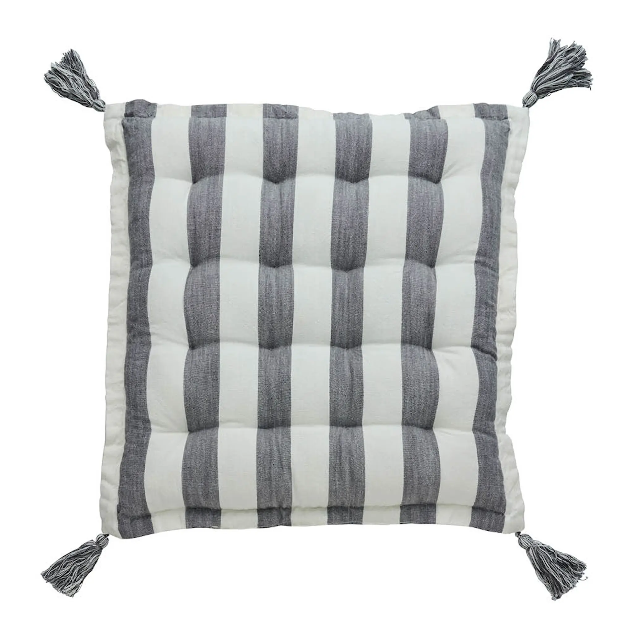 Lene Bjerre Felima sittepute 45x45 cm hvit/mørk grå