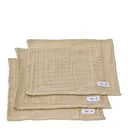 FINE tvättlapp 30x30 cm 3-pack pale honey