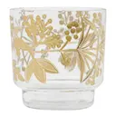 Find ljusstake 7 cm klar guld