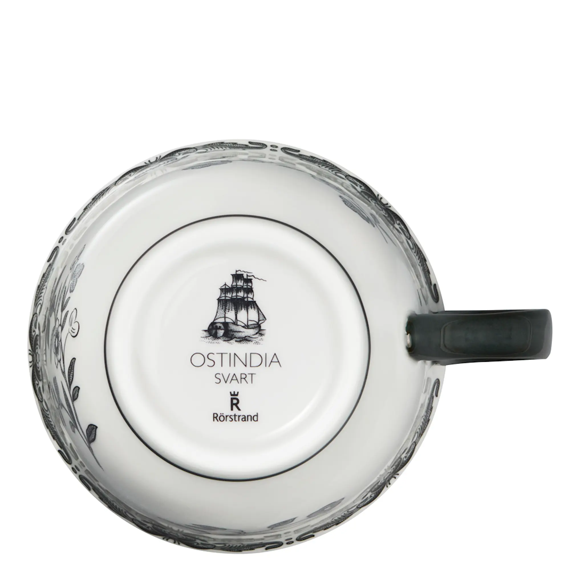 Rörstrand Ostindia  Mugg 30 cl svart