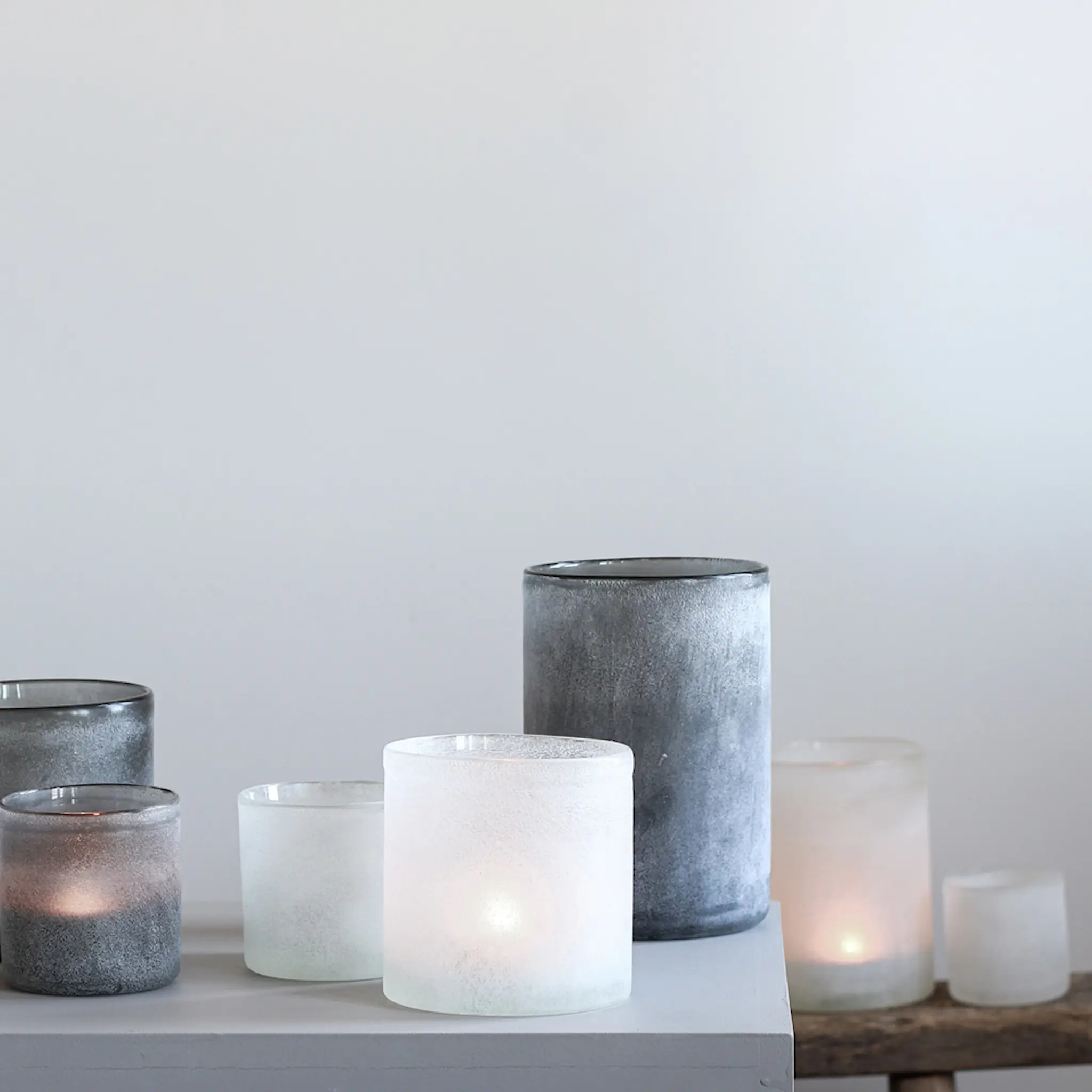 Tell Me More Frost Kynttilälyhty 13x19 cm Valkoinen