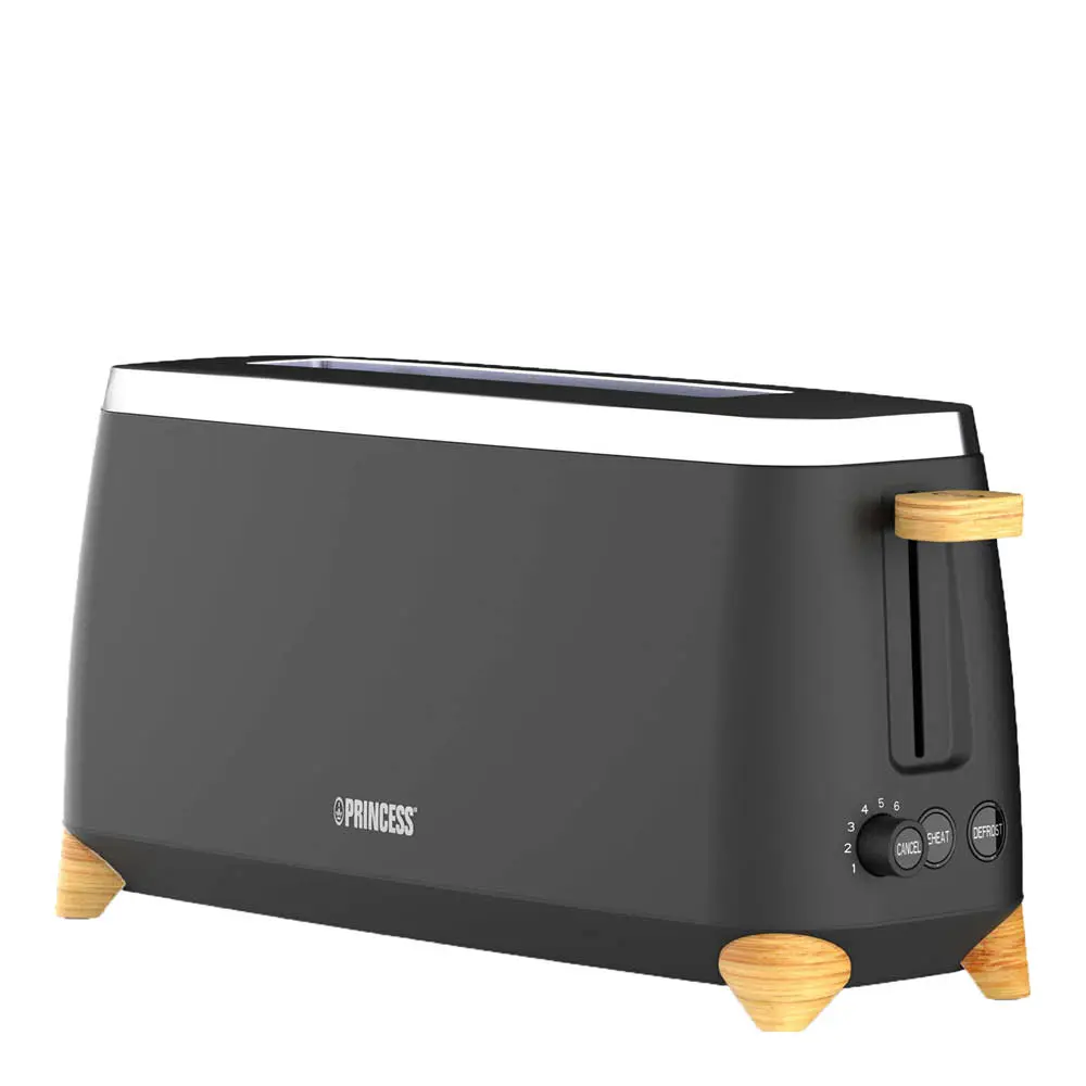 Pitkä viipaleleivänpaahdin 1050W bambu