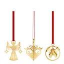 2026 juluroset miniatyr 27 cm 3-pack guld