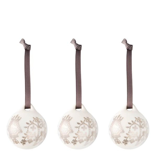 Taika dekoration 5 cm 3-pack spegel