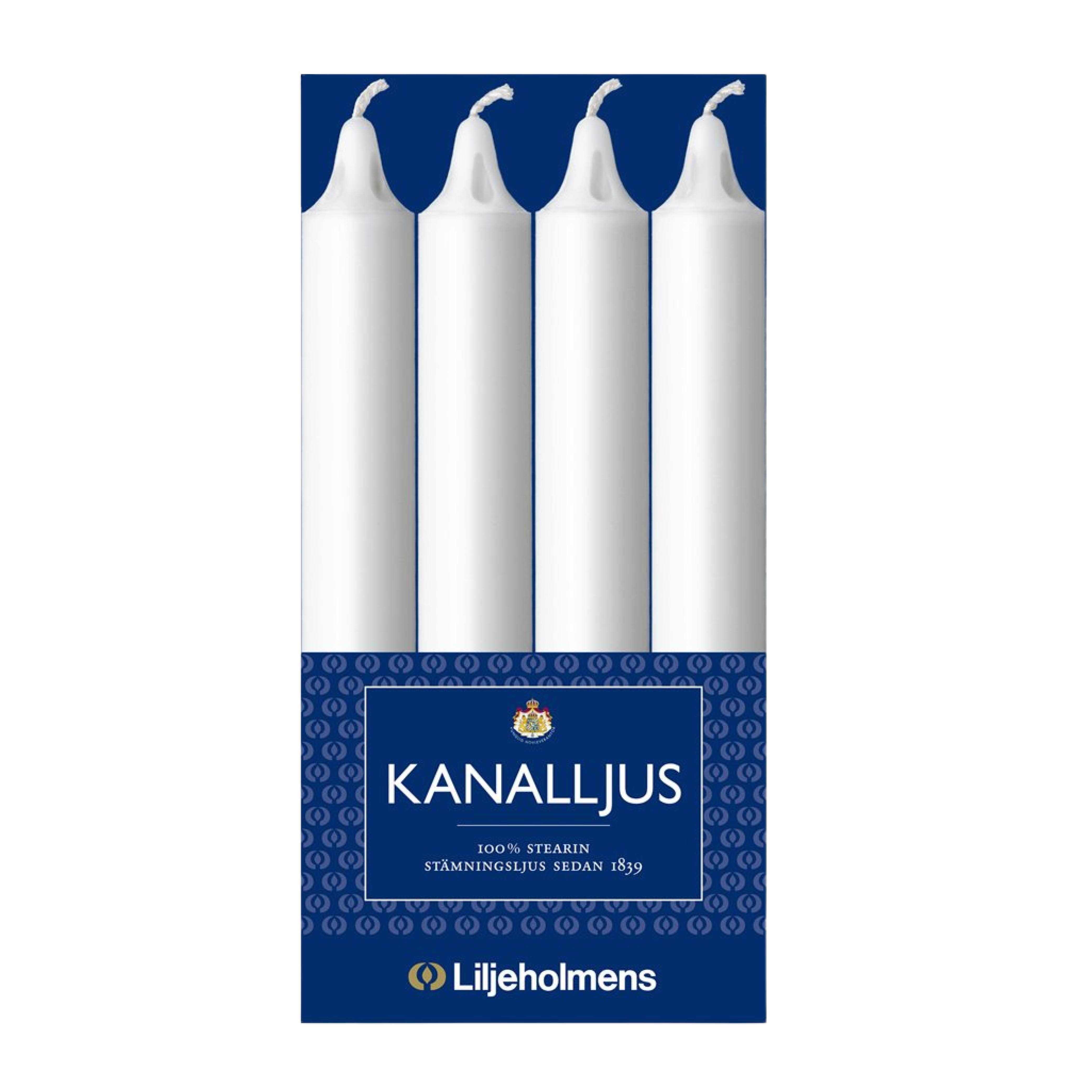 Liljeholmens Kanalljus 20 cm 12-pack vit