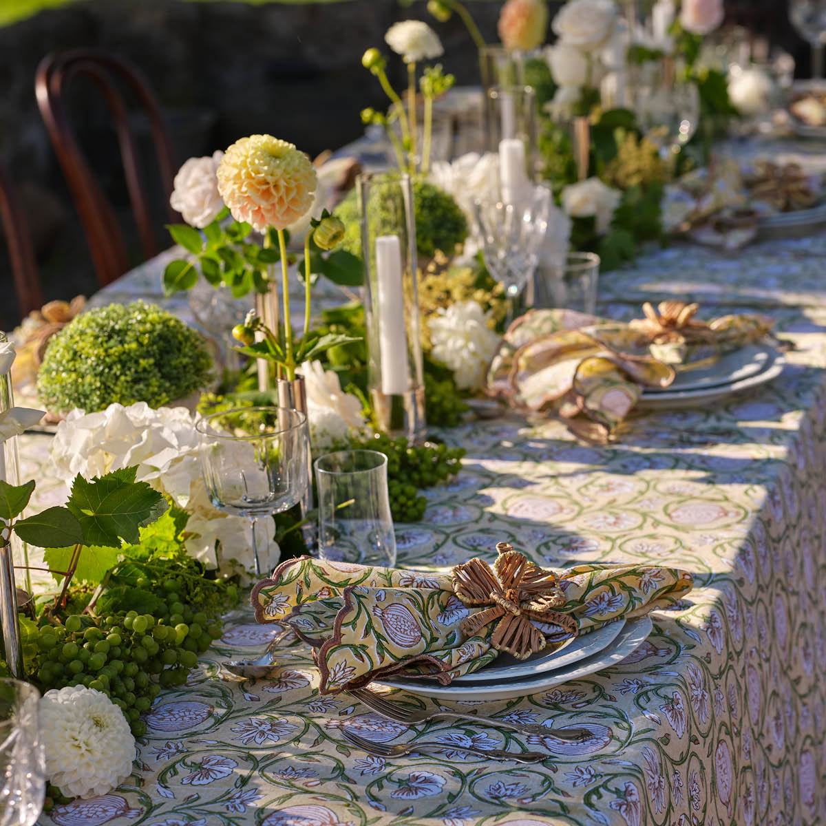 Chamois Tangier Pomegranate duk 170x270 cm butter yellow