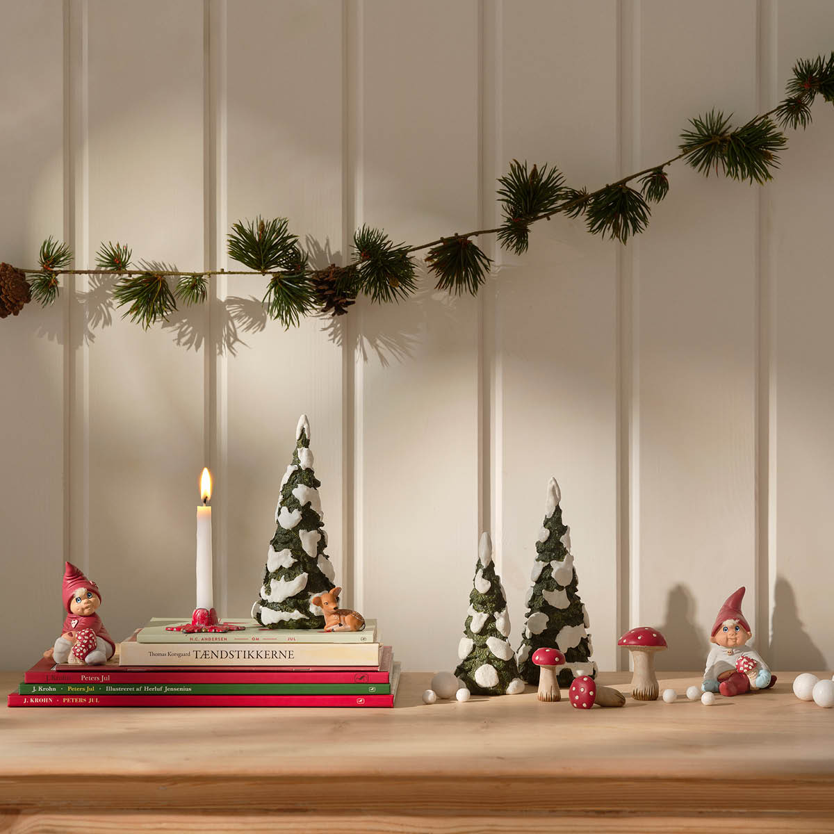 Klarborg Flugsvamp figurer 3 delar röd