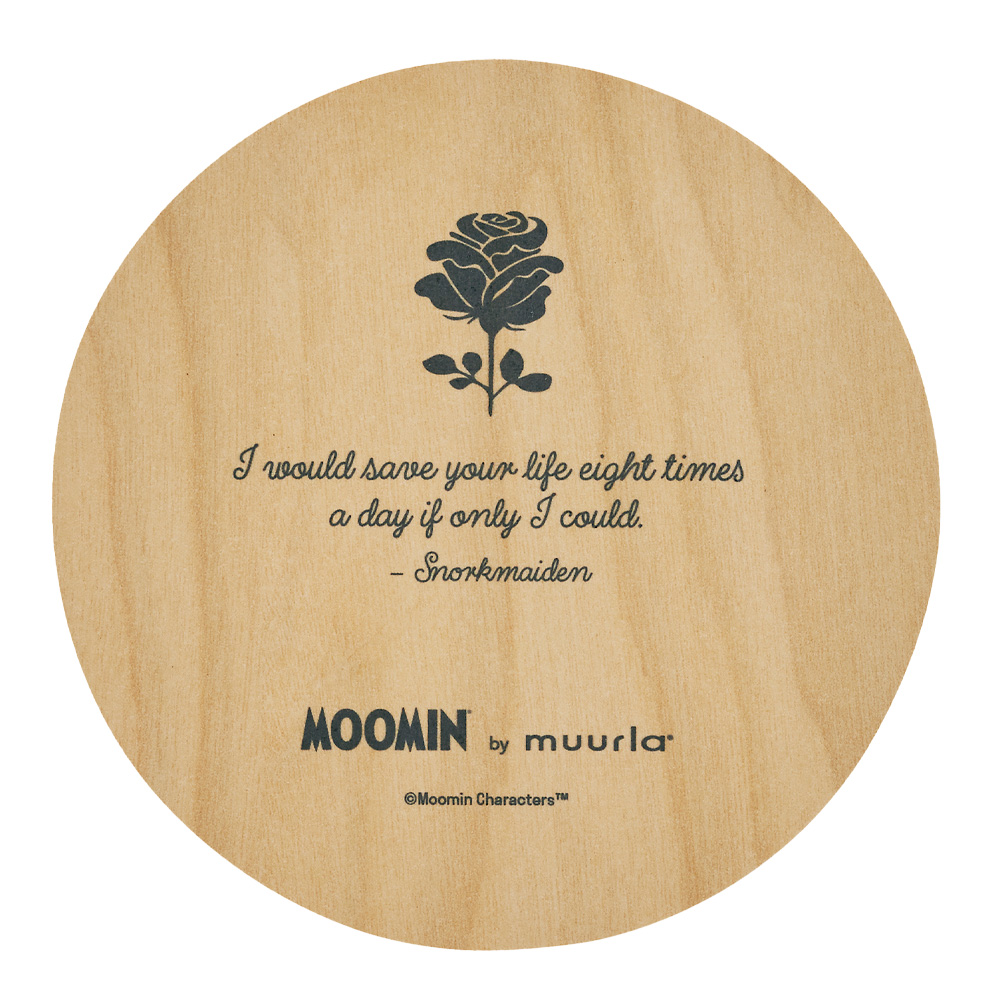 Muurla Mumin Glasunderlägg Snorkfröken 10 cm Ljusgul