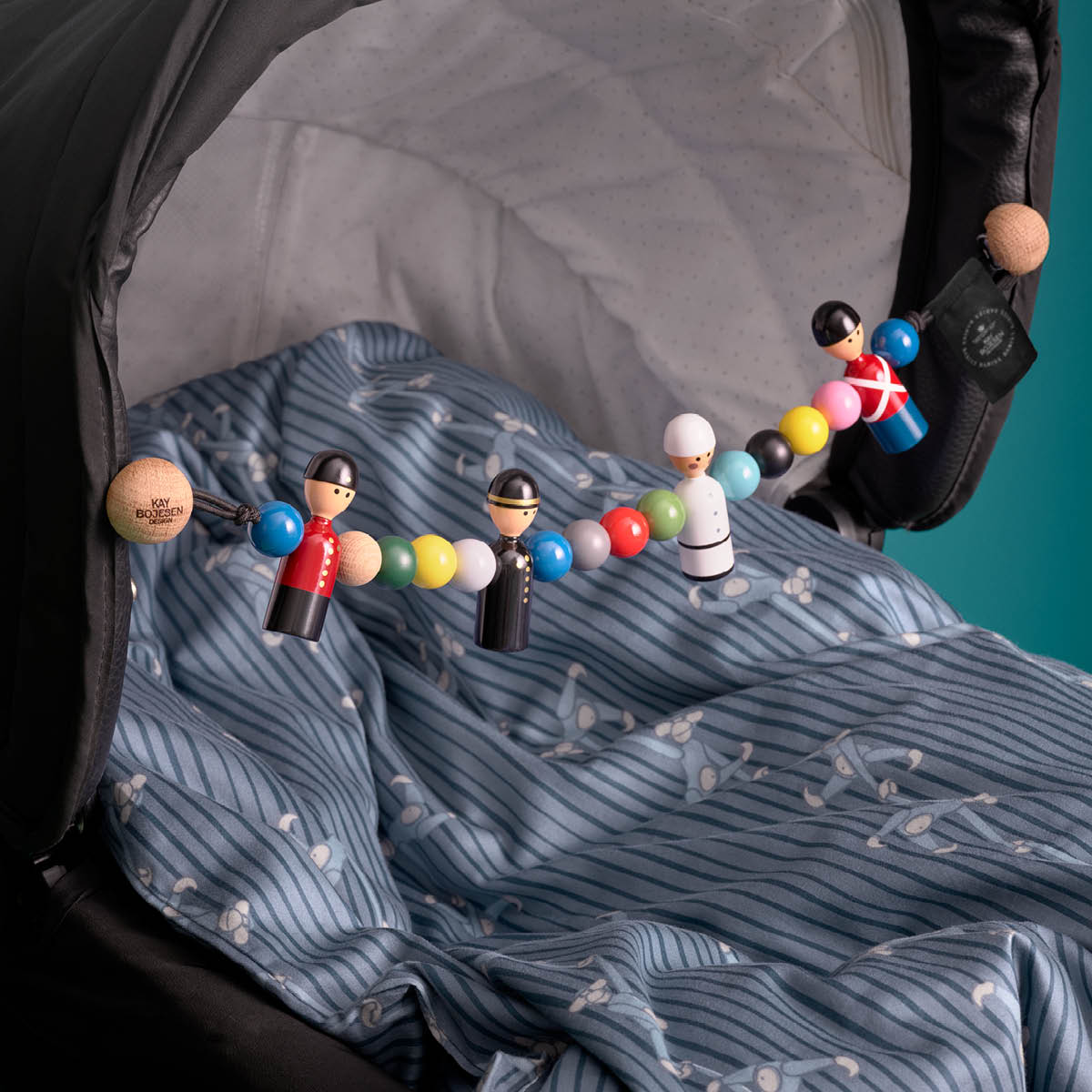 Kay Bojesen Denmark Babies Barnvagnsmobil 52 cm Multi