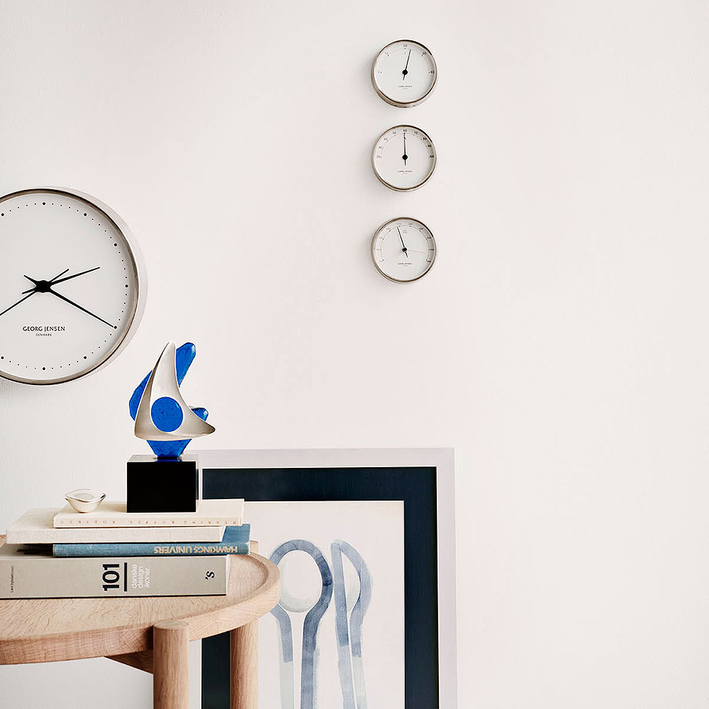 Georg Jensen Henning koppel termometer 10 cm stål