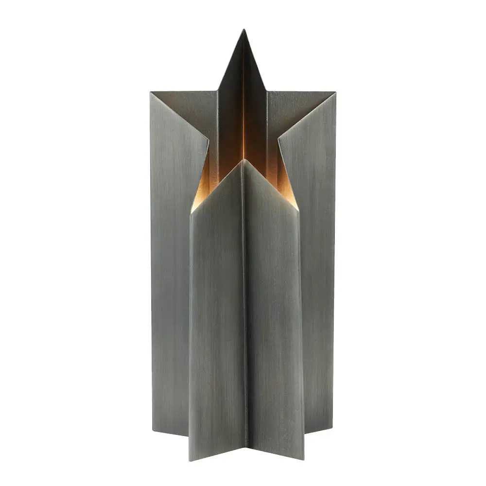 Asteri bordstjerne 35 cm antikk sølv