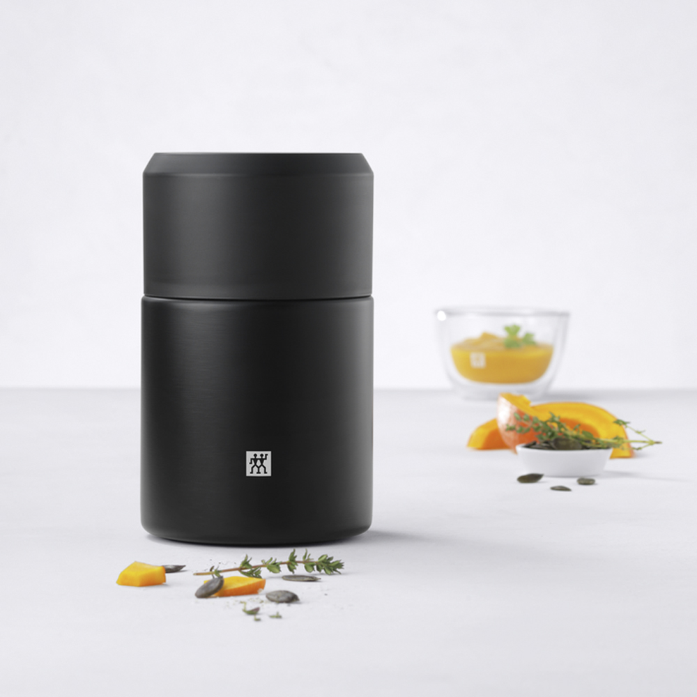 Zwilling Thermo Ruokatermos lusikalla 0,7 L Mattamusta