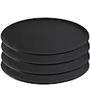Raw Titanium Black Middagstallrik 28 cm 4-Pack