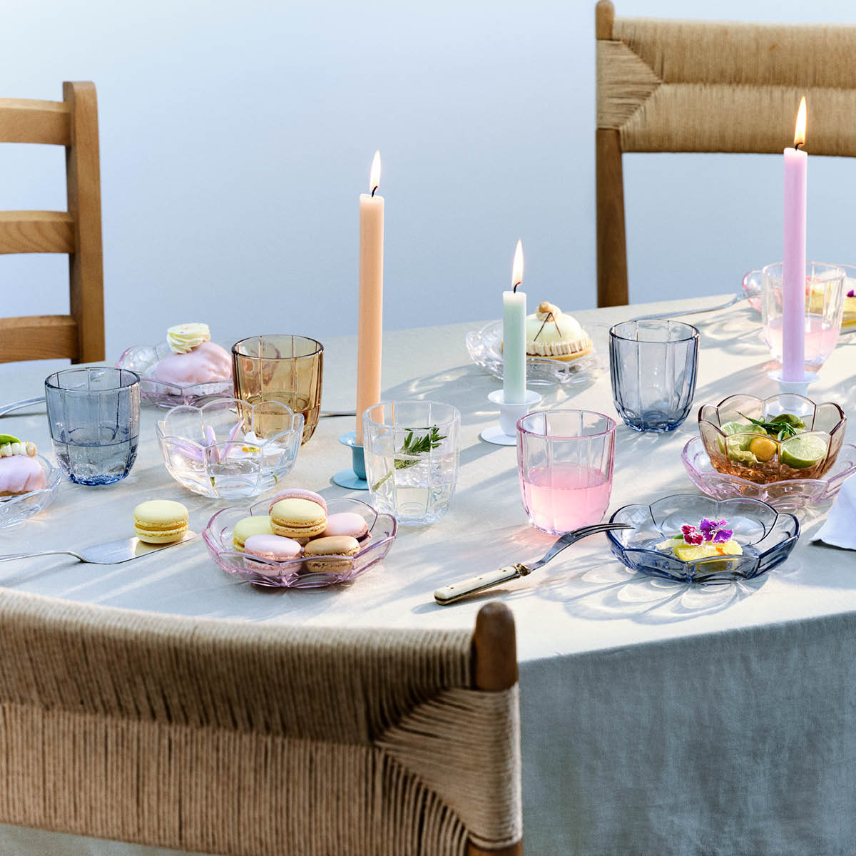 Holmegaard Lily vannglass 32 cl 2 stk blue iris