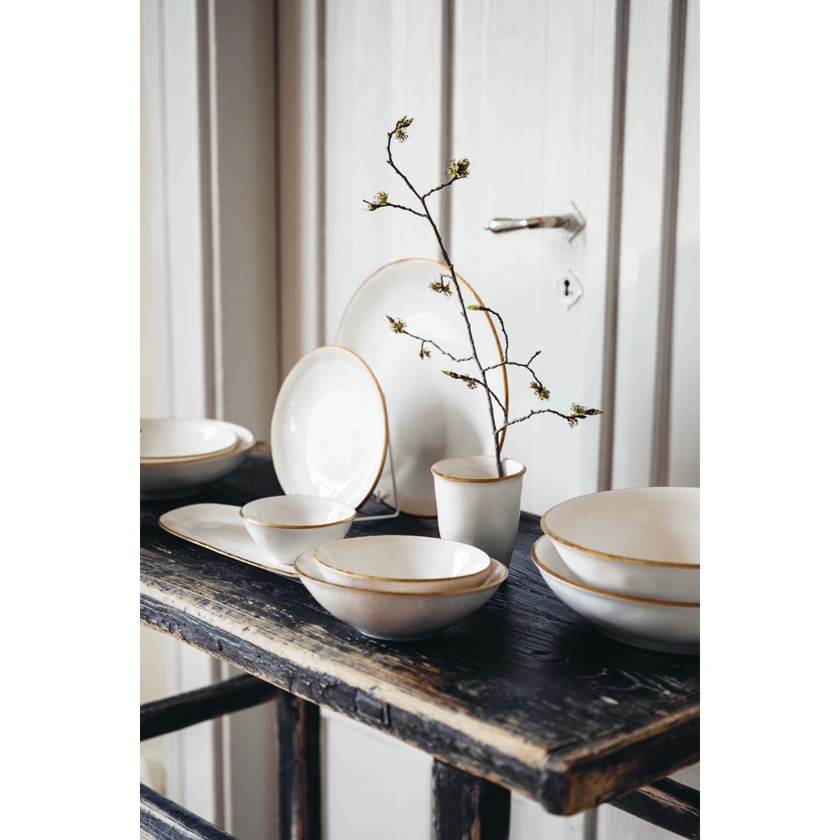 Heirol Heirol x Nosse Skål 16 cm Edge Ivory Gold