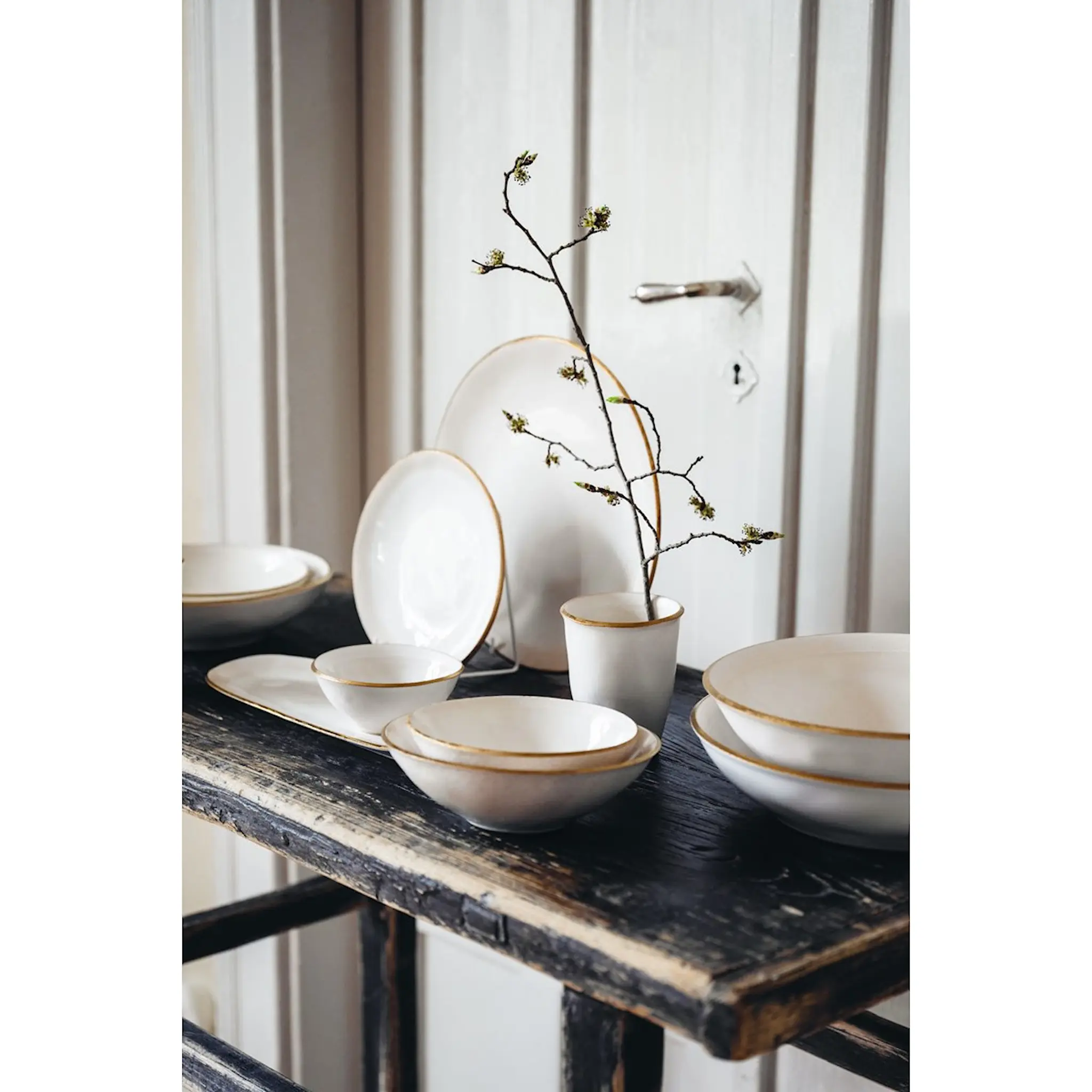 Heirol Heirol x Nosse Skål 16 cm Edge Ivory Gold