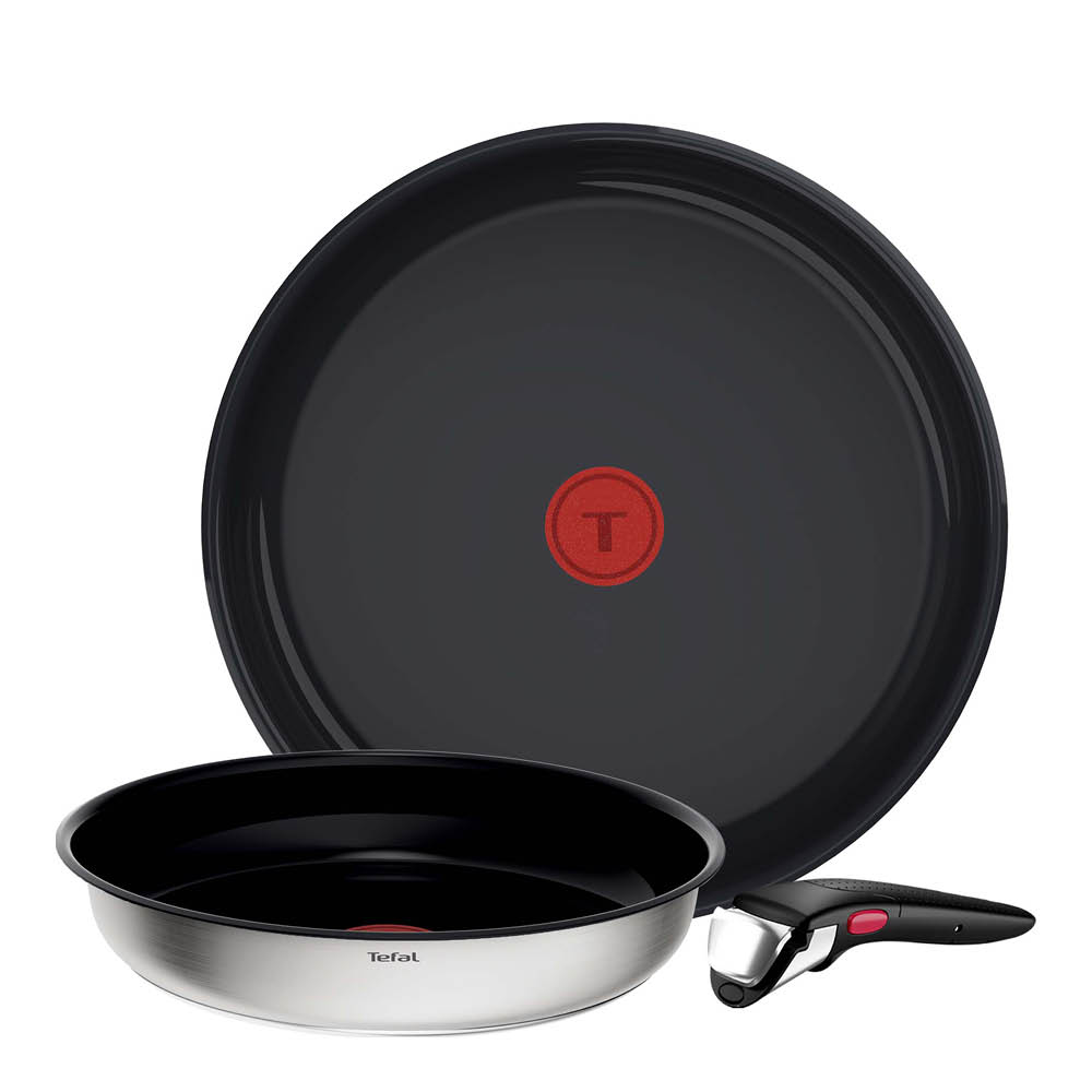 Tefal Ingenio Emotion Paistinpannusetti 24+28 cm brushed ceramic