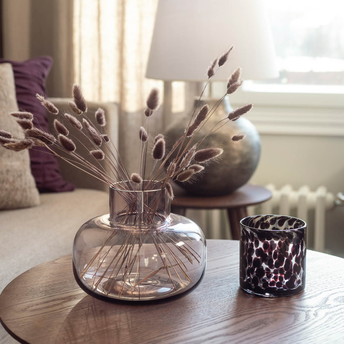 Fanni K Ilma vase 16 cm plommefarget