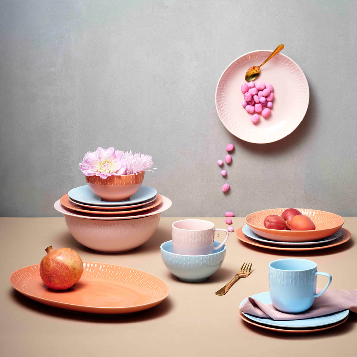 Aida - Life in colour Confetti middagtallerken 27,5 cm candy floss