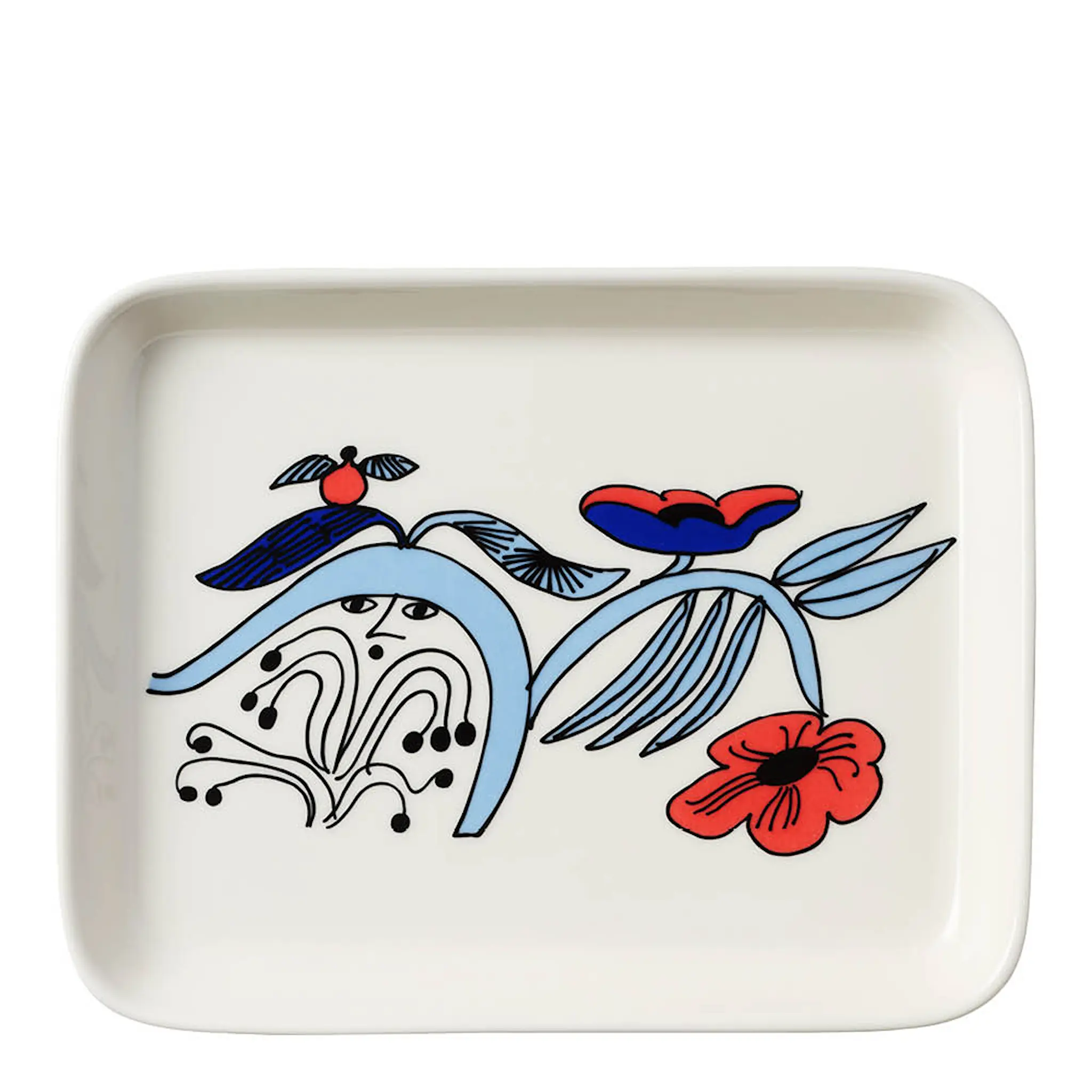 Arabia Puutarhurit Assiett 15x19 cm Vit