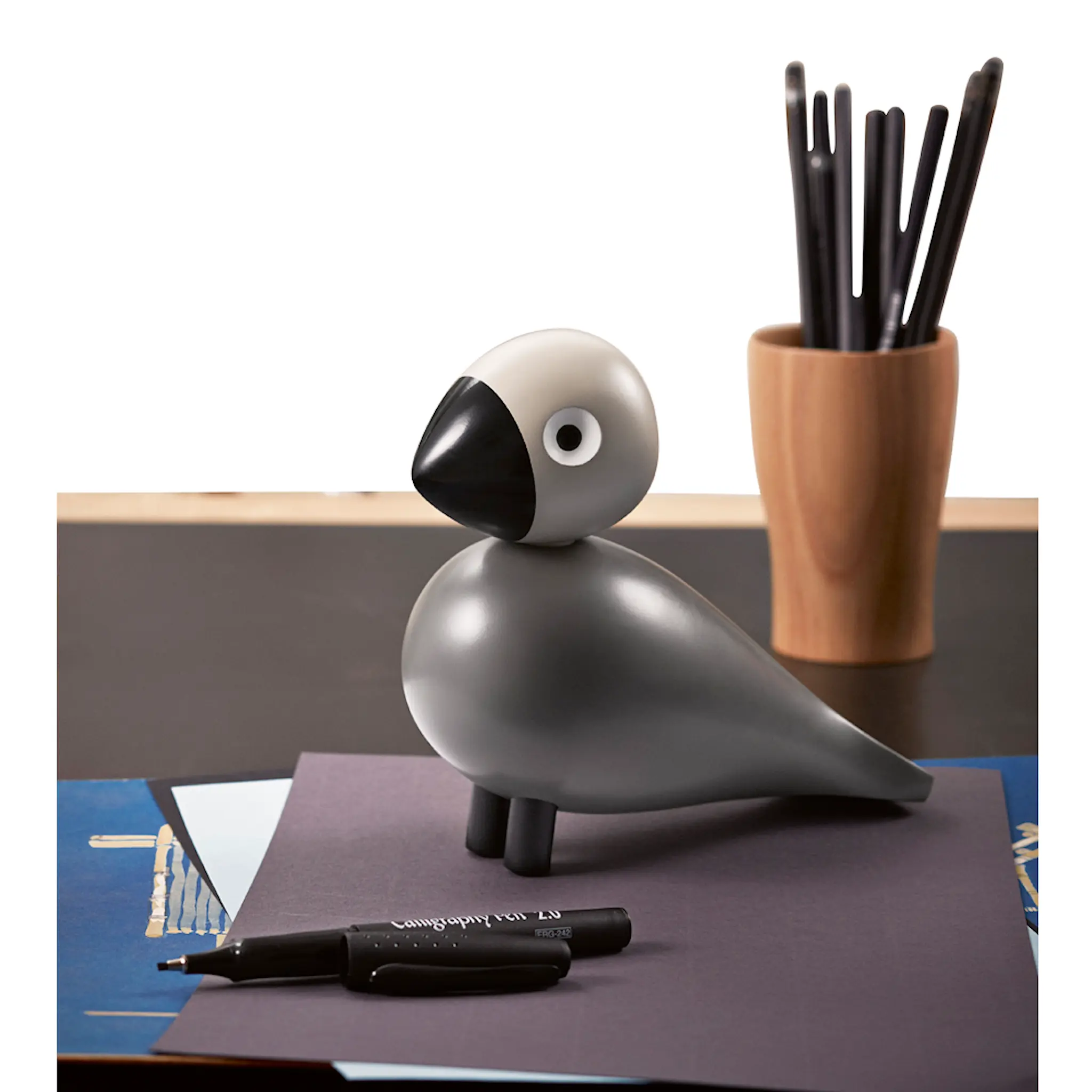 Kay Bojesen Denmark Sångfågel 15,1 cm Grå