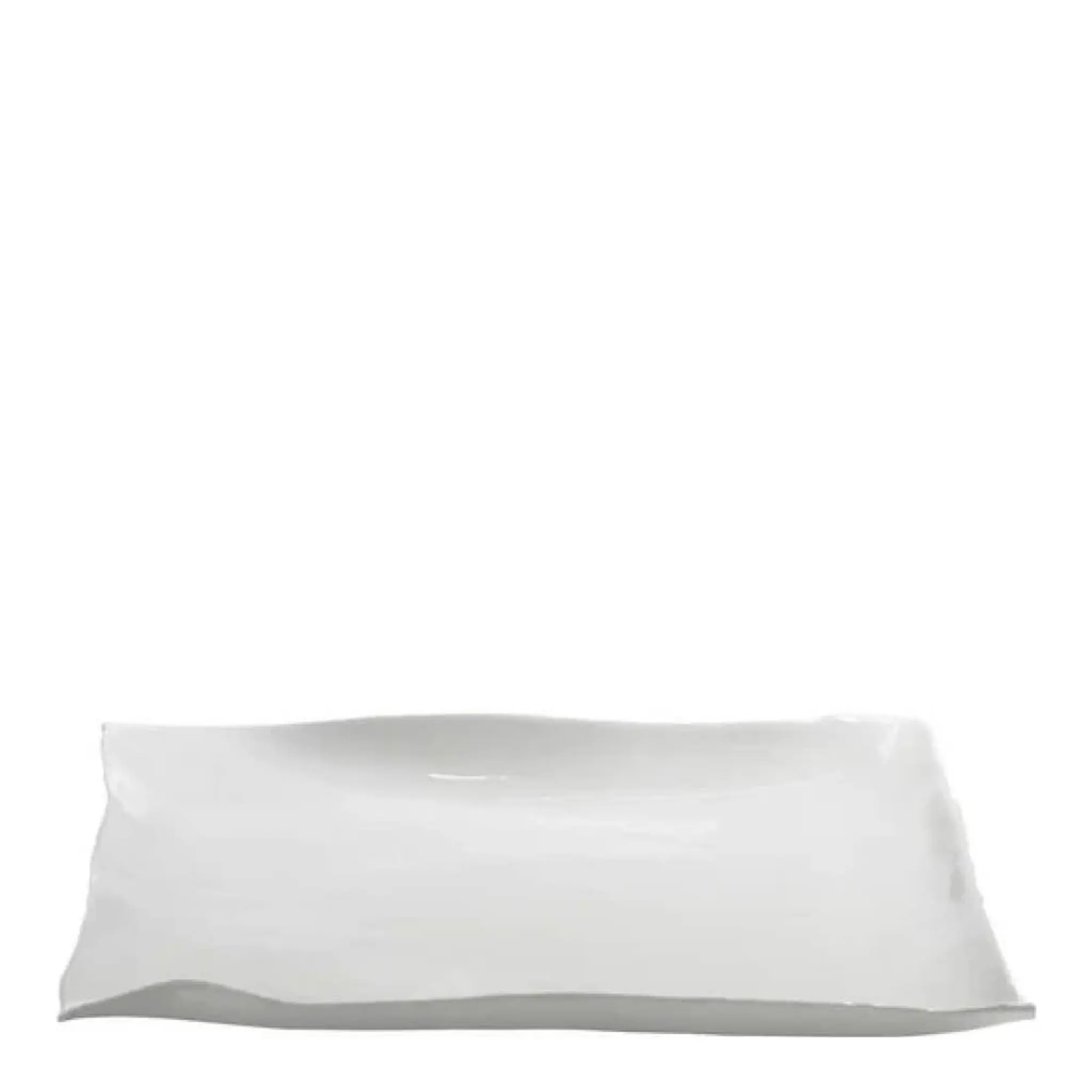 Serax Perfect Imperfection Earth kvadratisk tallrik XL 27x27 cm vit