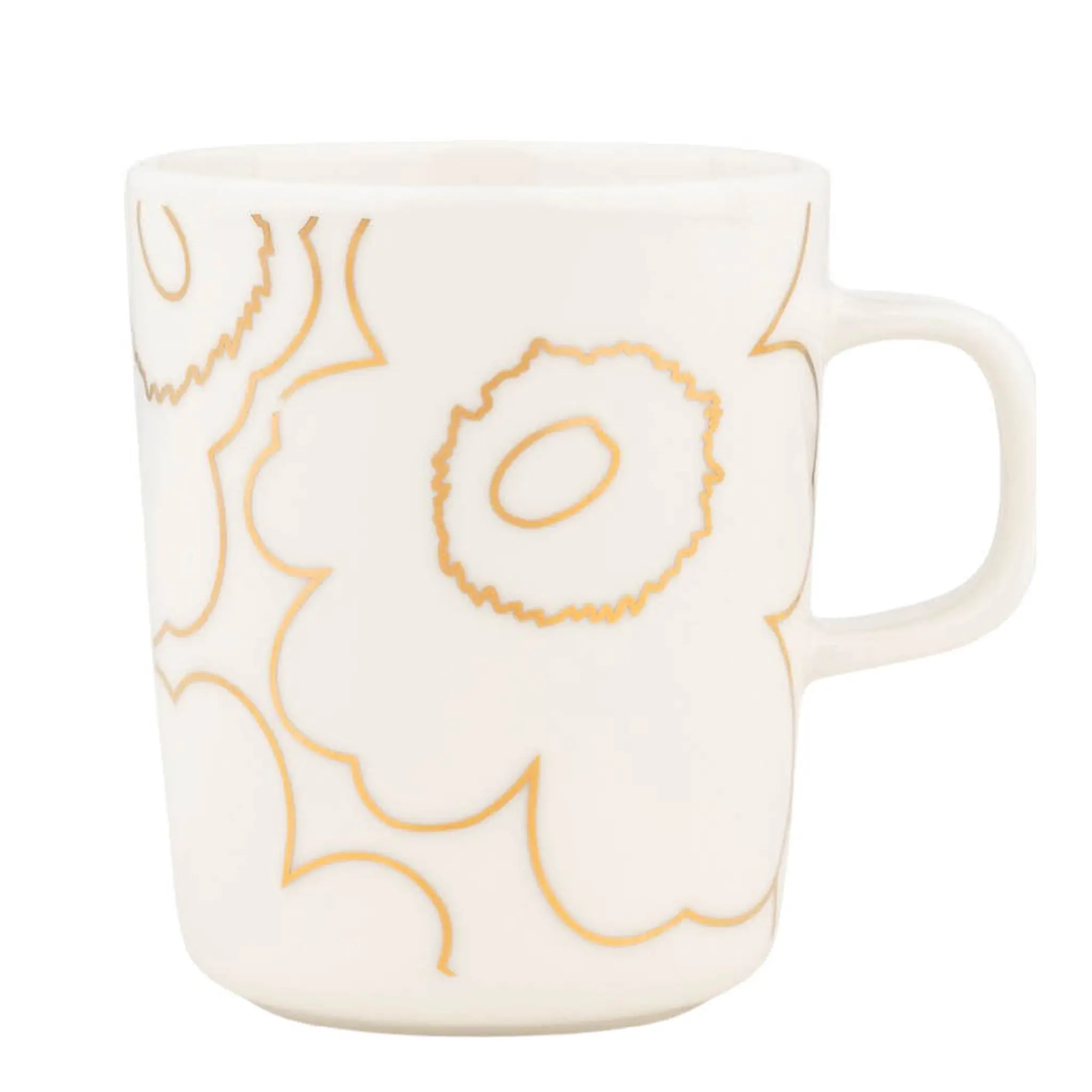 Marimekko Piirto Unikko muki 25 cl valkoinen/kulta