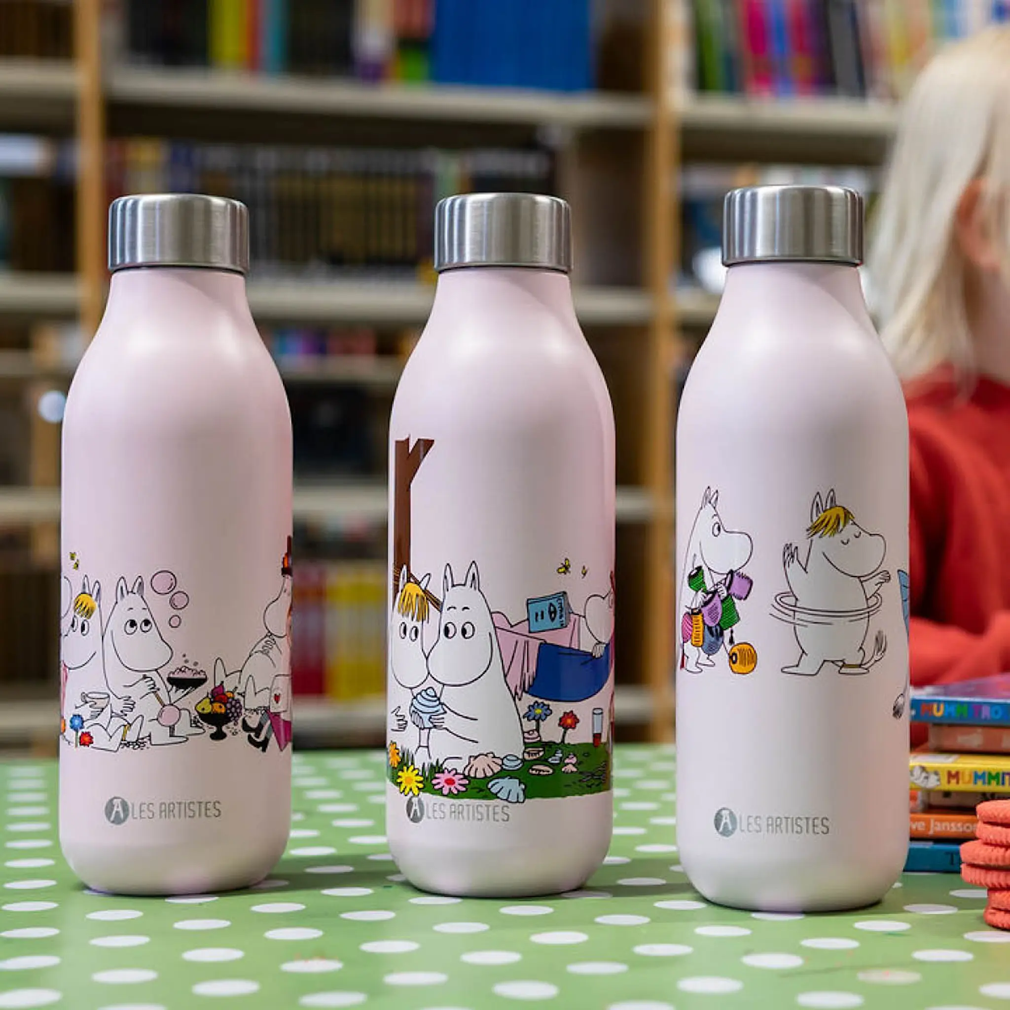 Les Artistes Bottle Up Mumin termosflaska 0,5 L Uppträdande rosa