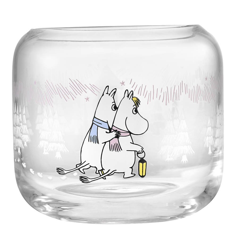 Muurla Mumin ljuslykta 8 cm Frostig dag