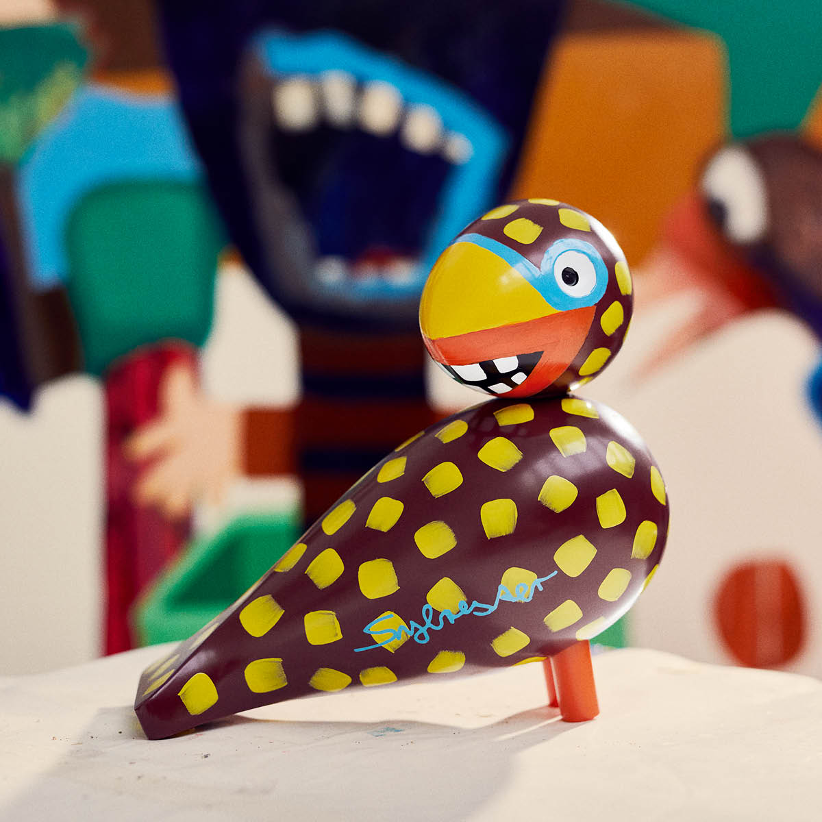 Kay Bojesen Denmark Sangfugl x Leif Sylvester 2025 20 cm laughing bird